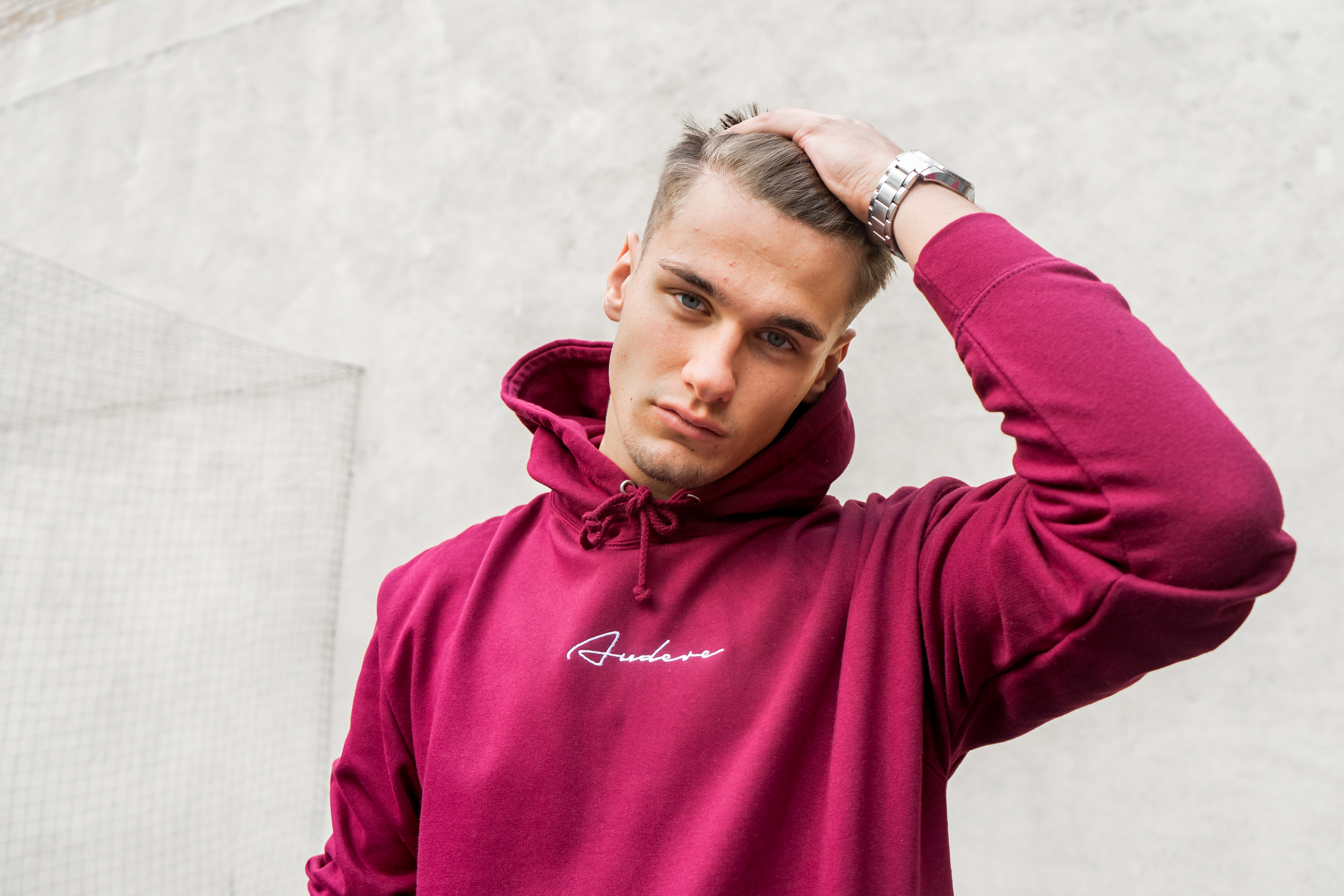 burgundy colour hoodie